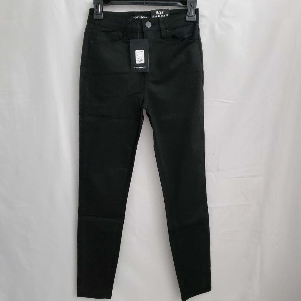 Fashion Nova High Rise Pants Sz 5 Black
